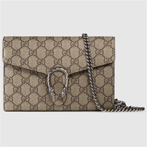 gucci beige gg supreme dionysus chain wallet bag|Dionysus GG Supreme chain wallet .